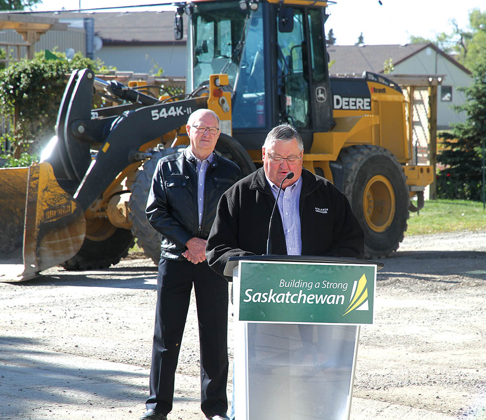 Moosomin Mayor Larry Tomlinson was pleased to be able to put the MEEP funding towards continuing infrastructure projects in Moosomin.