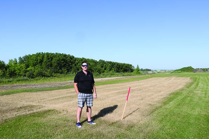 Councillor Murray Gray at the site of Moosomins new community garden which will open in 2021. People will be able to rent a garden space for a nominal fee if they dont have a garden of their own. Anyone interested is asked to  contact Murray Gray or the town office, as they are trying to gauge interest.