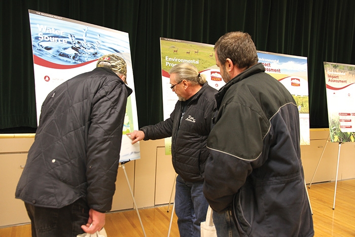 Scenes from the Canada Golden Fortune Potash Corporation open house at Broadview Tuesday.