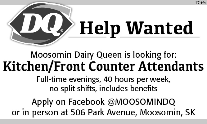Dairy Queen - Moosomin - Kitchen/Front Counter Attendants 