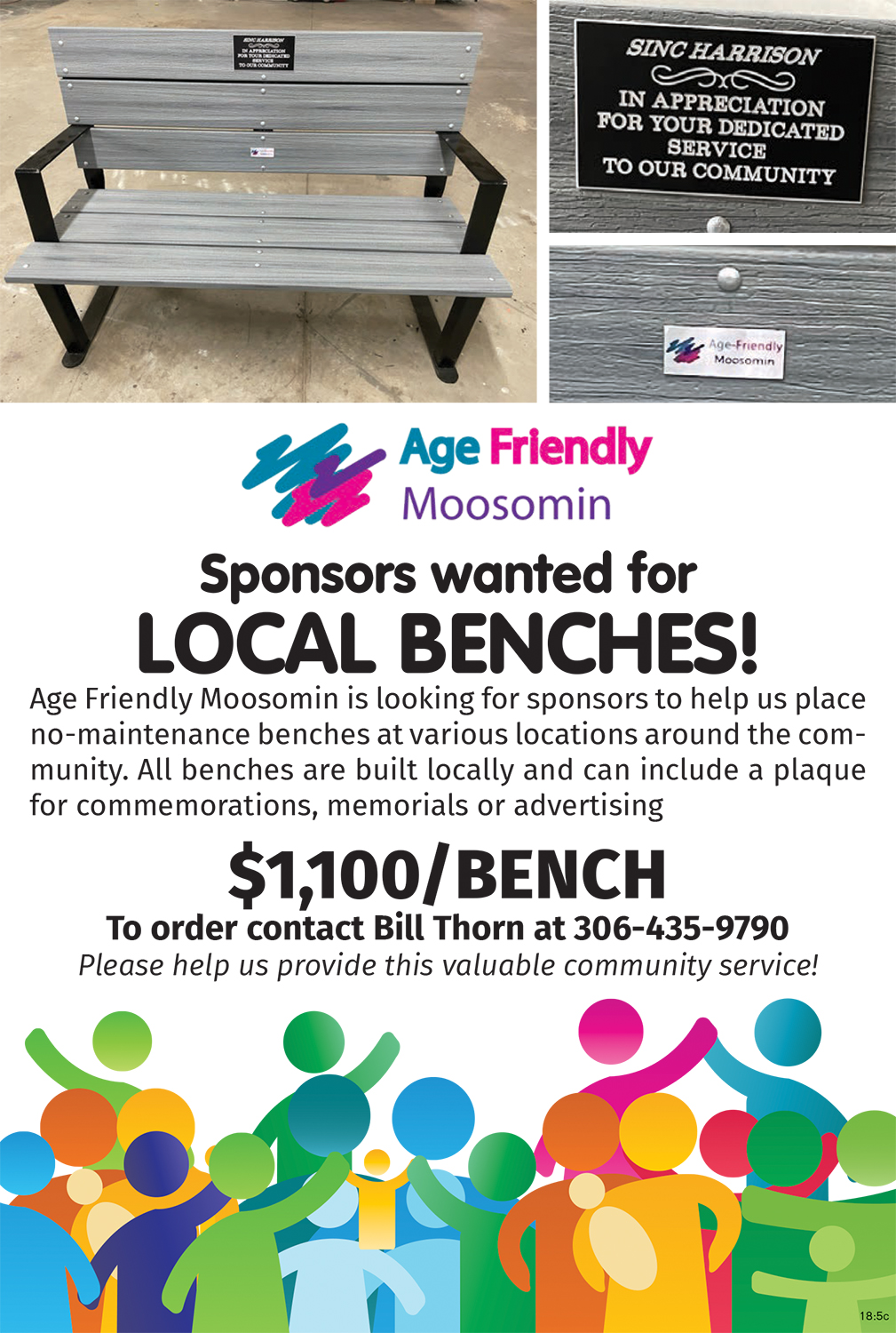 Moosomin Age Friendly Community Benches