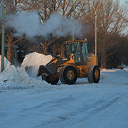 The Town of Moosomin Public Works crew was busy clearing snow after a snowfall at the end of January 2019.