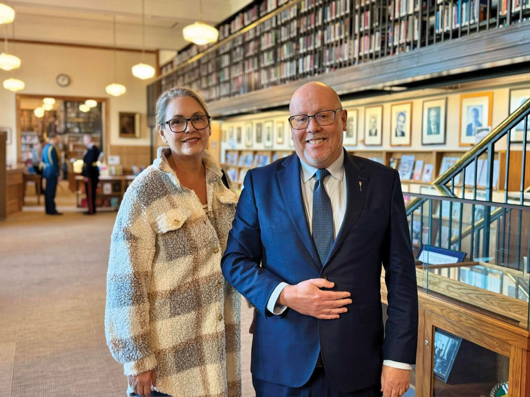 Bonnie McTavish of Moosomin spoke to MLA Kevin Weedmark about the need for compassionate intervention to require people with addictions to get treatment in extreme situations. Wednesday she heard the government’s commitment to make that a reality.