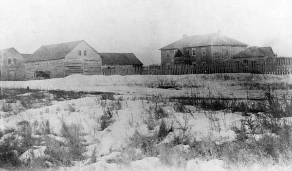 view of Fort Ellice in 1890