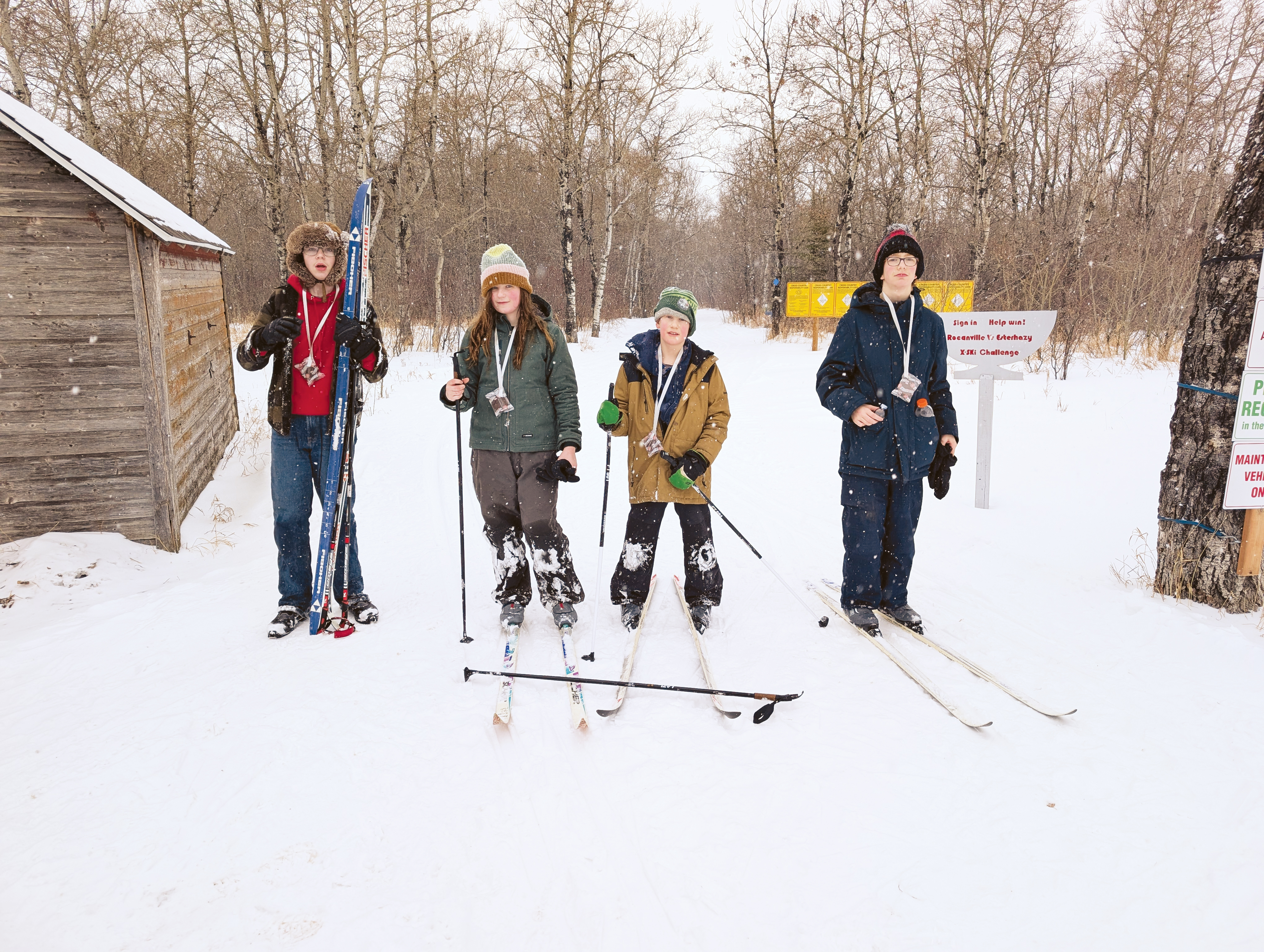 John Graham, Karolina Graham, Elijah Hack, and Jesse Hack.