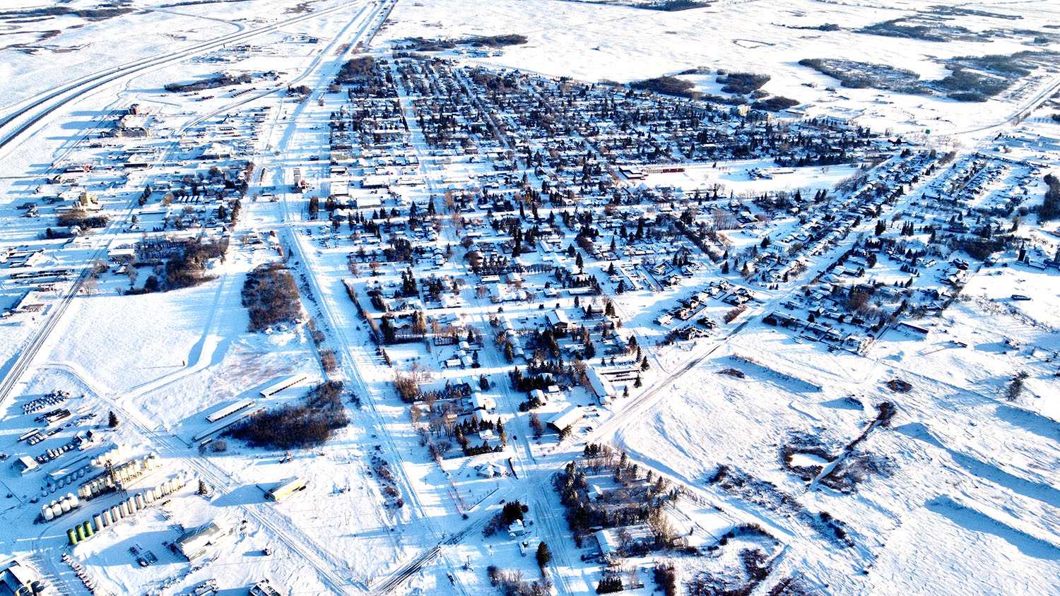 An aerial photo of Moosomin. Officials in Moosomin and other communities in the area are questioning the latest census figures which show decline in communities where leaders say there is growth. According to the census figures there are almost 300 empty homes in Esterhazy, the number of dwellings the census counts in Moosomin is less than the number the town provides water and garbage pickup to, and the town of Fleming delivers residential water bills to 29 per cent more homes than exist there according to the census.