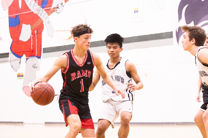 Basketball action at Rocanville School over the weekend. Basketball teams from Moosomin, Redvers and Rocanville were to go on to the next level of competition but all remaining playoffs will be cancelled if the Saskatchewan Teachers Federation and the province don't come to an agreement by 3:30 pm Wednesday, March 11. Josh Deramas photo