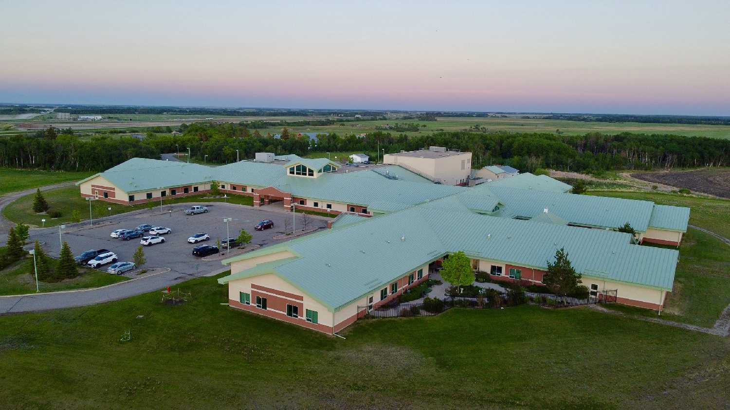 The Southeast Integrated Care Centre in Moosomin. The Southeast Family Medicine Residency Program and the push for a CT Scanner for Moosomin are two of the projects under way that will help take the area to the next level. Editor Kevin Weedmark took this drone shot of the care centre.