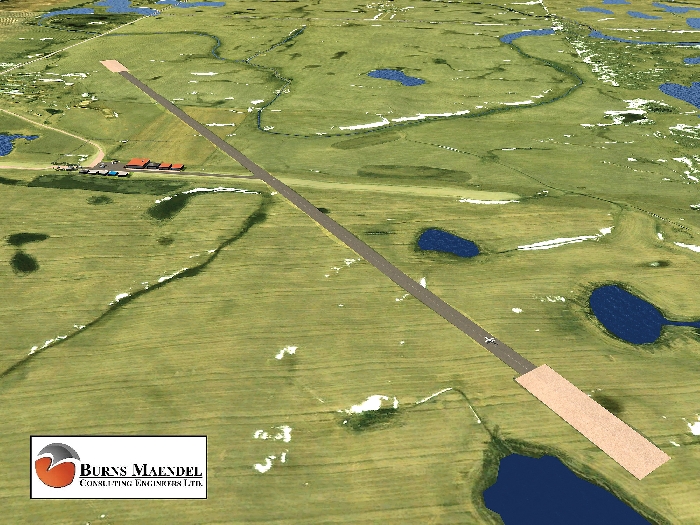 The plan for Moosomins expanded airport.