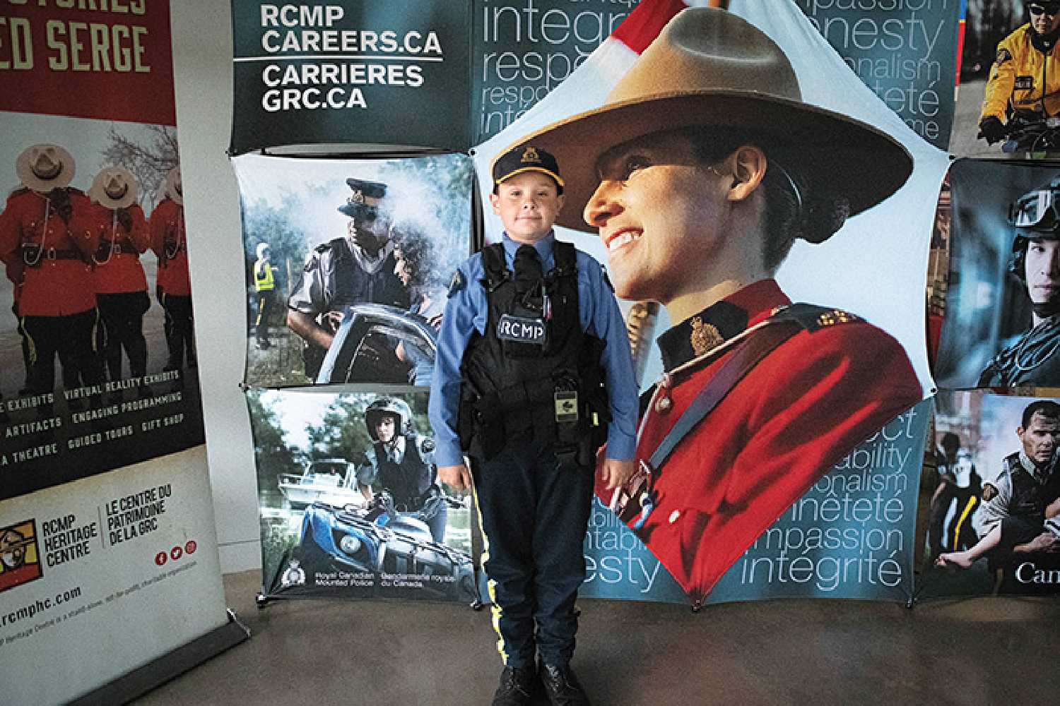 I want to be an RCMP officer one day. I think it would be really cool to be able to help people and protect people in your community, said Kohl.