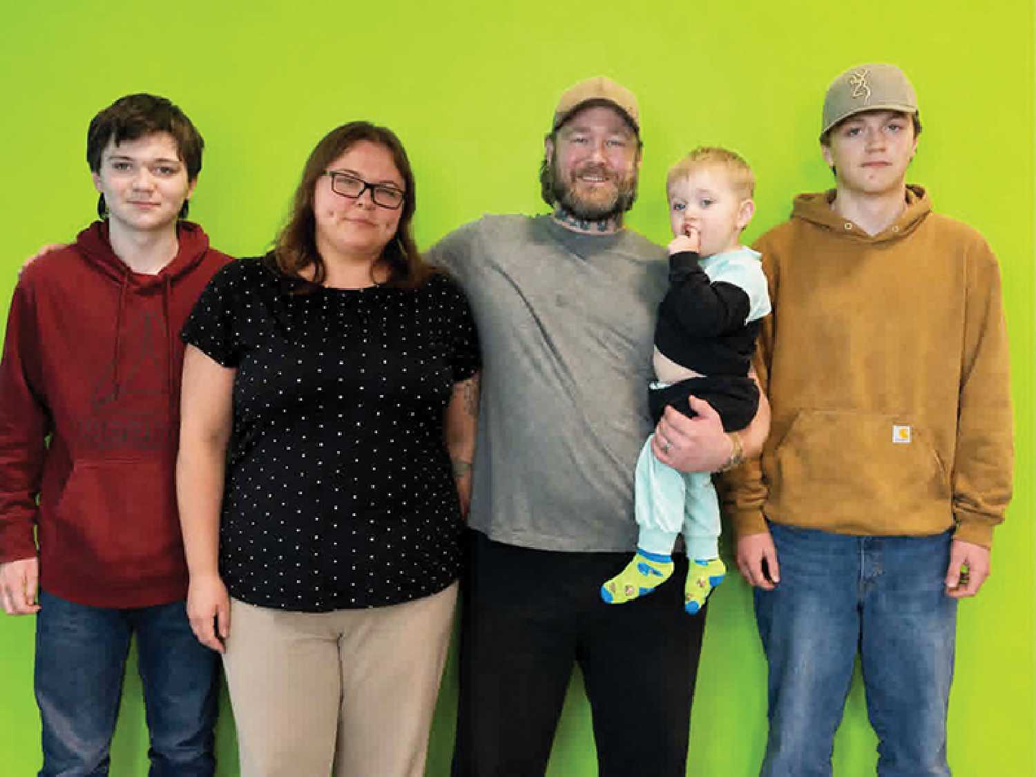 The Greentree family from Rocanville.
