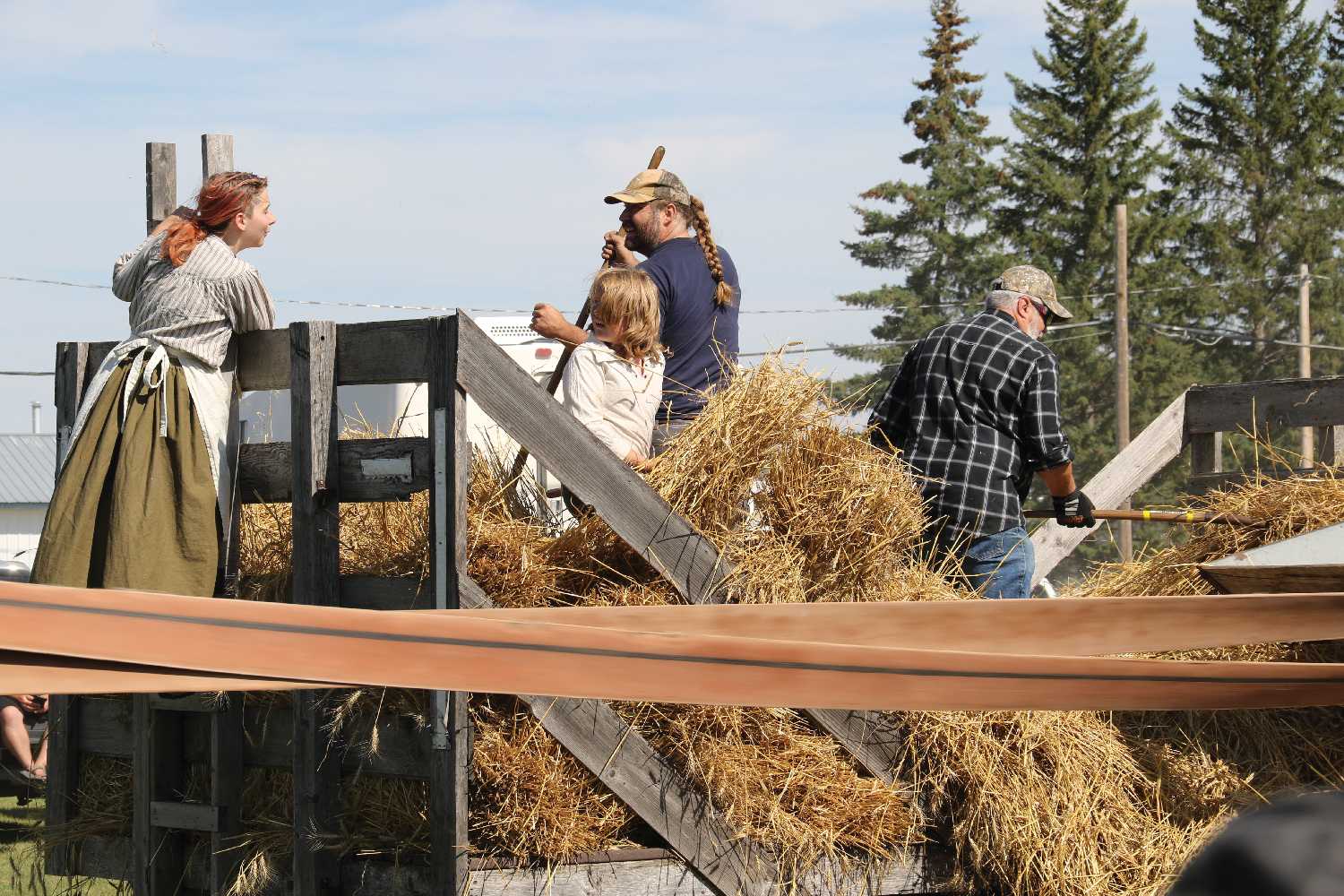 Last year�s threshing demonstration.