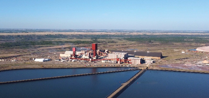 The Nutrien potash mine at Rocanville. Work is underway on a multi-year refurbishment of the original mill, replacement of underground raw ore bins, and the addition of a power generating plant. The contractor workforce will peak at between 500 and 1,000 for the next three years.
