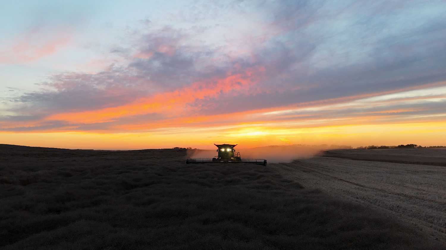 Mariah Roy with Hebert Grain Ventures submitted this photo of a harvest sunset in the Moosomin area.