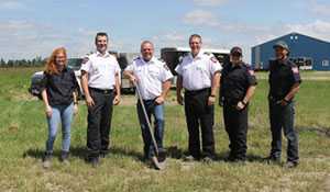 Sod turning held for Redvers helipad